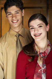 photo of young girl with braces